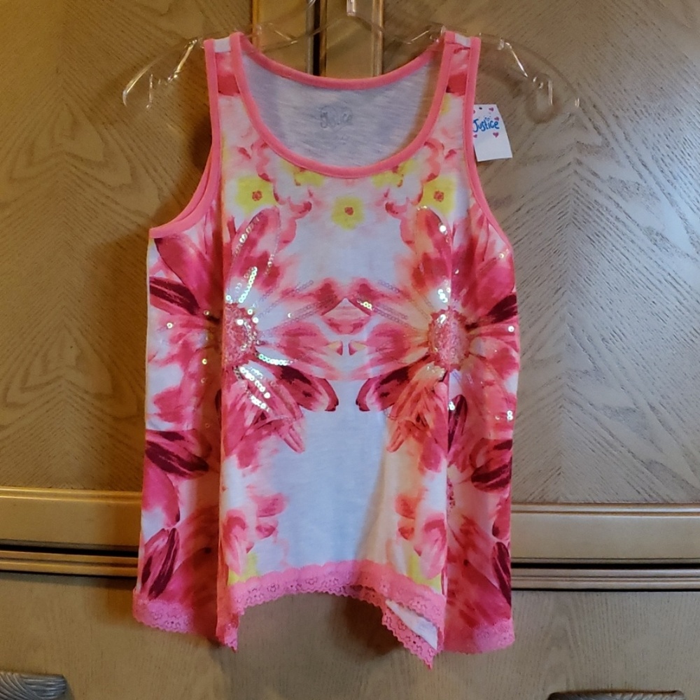 Justice tank top NWT